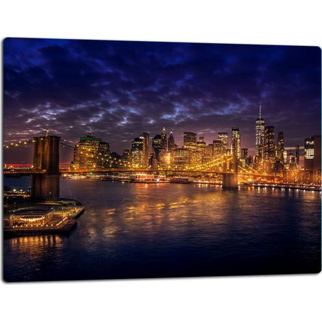 Tablero de corte de placa de vidrio 52x40 ciudad (1/5)