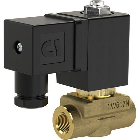 Riegler 2/2 MV, NC, MS, G14, DN 4,0, PN 0-10, NBR, direktg. 230V AC