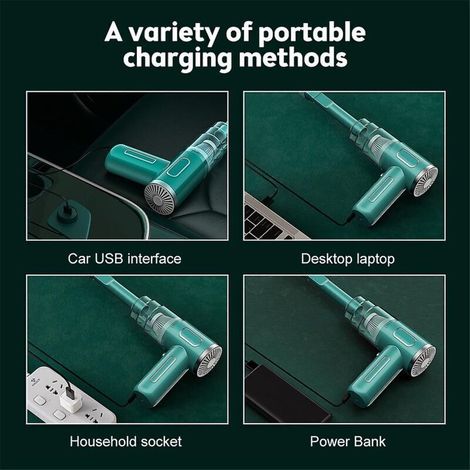 Aspirateur portable sans fil pour voiture – 29 000 Pa, aspirateur sec et humide avec réservoir à poussière, batterie intégrée (1/3)
