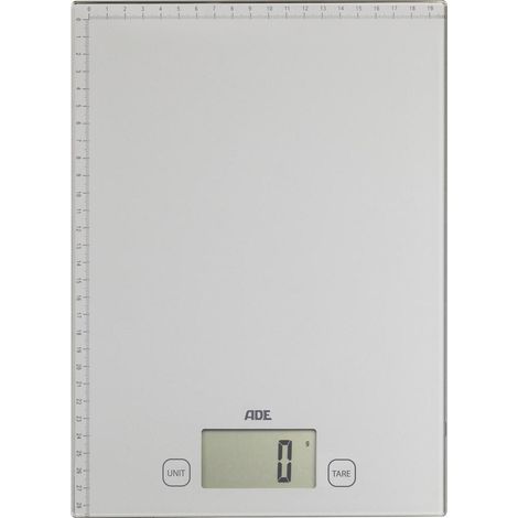 bilancia da cucina elettronica 20kg - 1g argento - 0409029 - Ade