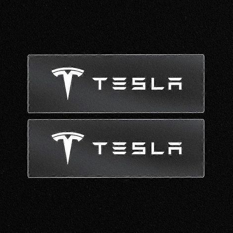 Autocollants décoratifs résistants à la chaleur pour étriers de freins de voiture Tesla Model 3 SXY Style Roadster Invader Coil Mod Wye K80 - Couleur : 2 pièces (1/4)