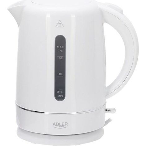 Hervidor eléctrico Adler Europe blanco 1 7 litros acero