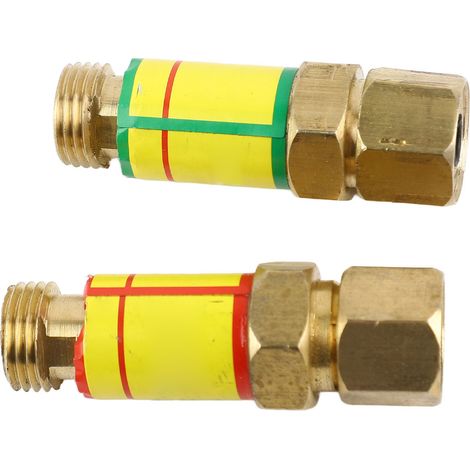 1 paire de clapets anti-retour oxygène-acétylène, pare-flammes M161,5 HF2 (1/5)