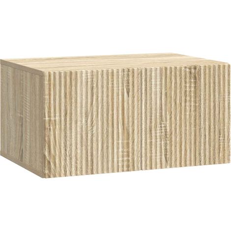 vidaXL Mobile Porta TV da Muro Rovere Sonoma 59,5 x 41 x 30 cm