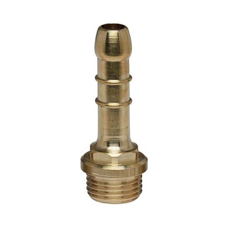 PORTAGOMMA METANO DRITTO FILETTO MASCHIO - OTTONE MM 14 1/2M- 10 pezzi