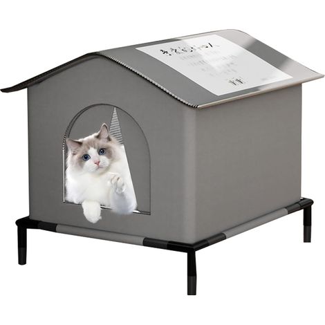 Abri pour Chat D'extérieur Maison Thermique Imperméable pour Chats Errants (1/5)
