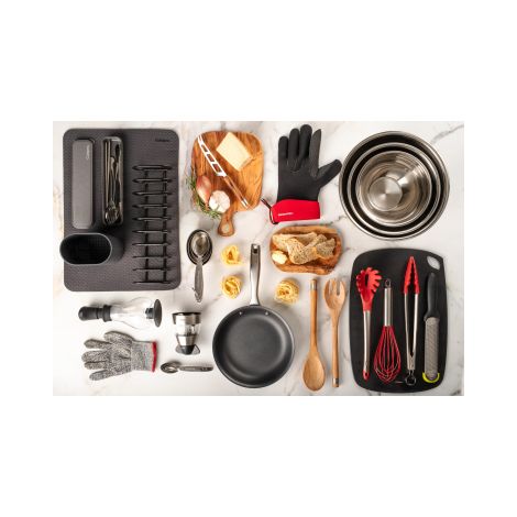 Cuisipro 7112512 Cuillere a Spaghetti Acier Inoxydable/Silicone/Nylon Rouge 28 x 28 x 18 cm