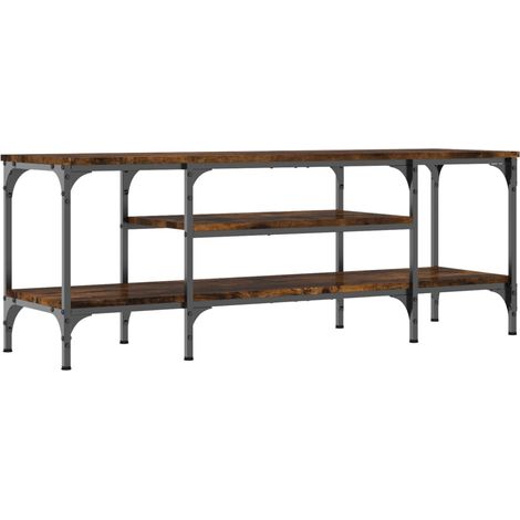 Maison Exclusive - TV-Schrank Räuchereiche 121x35x45 cm Holzwerks