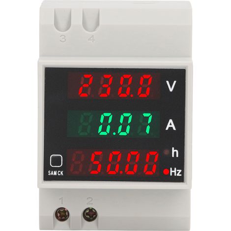 Digitaler Einphasen-Energiezähler, Stromverbrauchsmesser, Amperemeter, Leistungsvoltmeter, Wechselstrom 80 bis 300 V, 100 A (1/5)