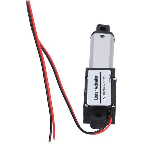 Linearantrieb 30 mm, 12 V DC, geräuschunterdrückend, kurzschlussfest, wasserdicht, Mini-Elektro-Linearantrieb, 8 mm/s - 70 N (1/5)