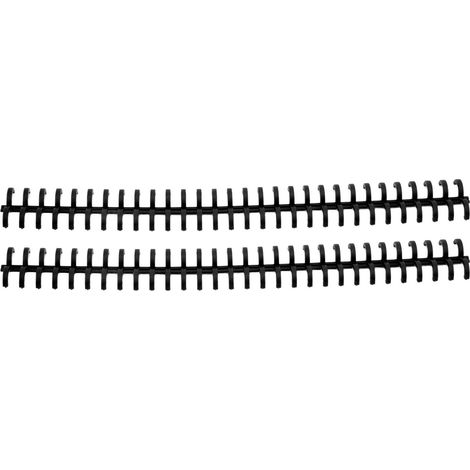 Lot de 10 anneaux de reliure à feuilles mobiles, 30 trous, sécables, en plastique PP résistant à l'usure, peigne de reliure de 10 mm, pour étudiants et bureau, noir. (1/5)