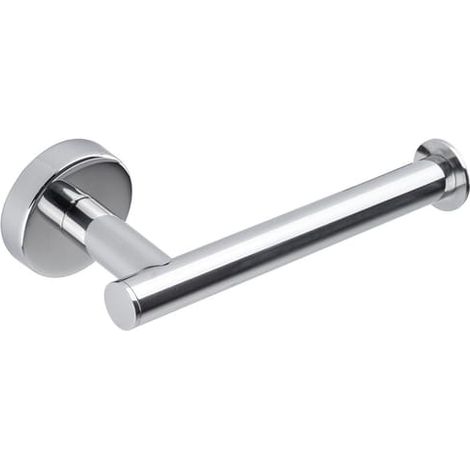 Porte-rouleau WC vertical en acier poli