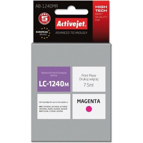 Cartucho de tinta roja Activejet AB-5000M Supreme - Reemplazo para Brother BT-5000M (50 ml)