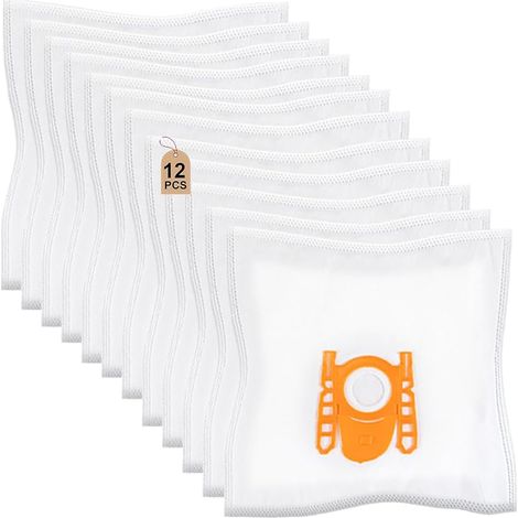 12 Sacs Aspirateur Compatibles avec Bosch et Swirl S62/S67/S68/S73/Y94 (1/5)