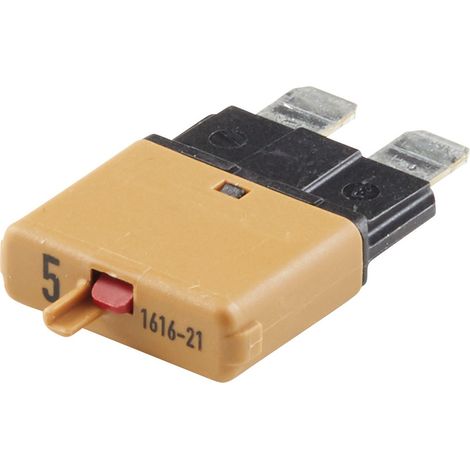 32V 5A Leitungsschutzschalter mit Rückstelltaste, hellbraun (1/4)