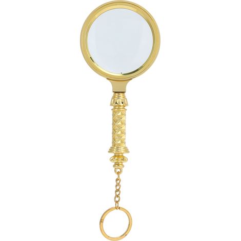 Loupe de poche 7X avec chaînette pour lecture et extérieur, loupe portable (1/5)