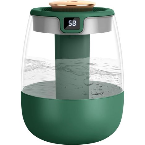 Humidificateur Desktop - Réservoir 1 3 L - Nébulisation Double - Affichage Numérique Hygromètre - Fonctionnement Silencieux 20 dB - Pour Chambre À Coucher Et Maison - 1 Pièce (1/5)