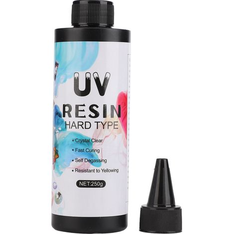 Résine UV Transparente Anti-Jaunissement Durcissement Rapide Colle Artisanale DIY Décorations 250g (1/5)