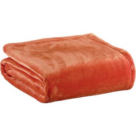 Plaid Recyclé Théo Marmelade, Couverture Douce et Éco-responsable pour Canapé, 130 x 160 cm - PANGIVO