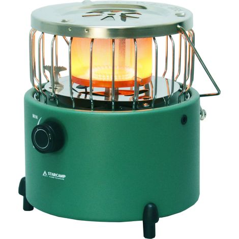 Réchaud et chauffage à gaz portable StarCamp pour le camping en extérieur 2 en 1 (1/3)