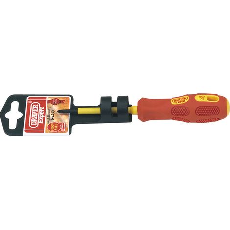 Draper 69221 Draper Expert VDE Approved Fully Insulated Cross Slot Screwdriver, No.0 x 60mm (1/5)