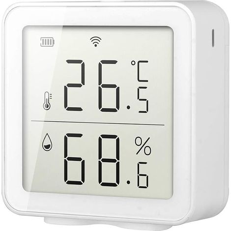 Thermomètre Außenthermometer, 10 9 5 Capteur d'humidité WiFi Intelligent Hygromètre Thermomètre Intérieur Extérieur Affichage LCD Numérique Moniteur d'humidité de la (1/5)