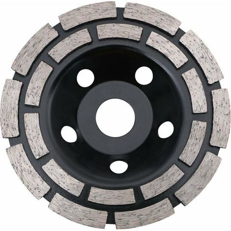 Disque Diamant, Diamant à Meuler 125 mm à Meuler le Béton, Meule Diamantée Universelle pour Poncer Béton, Pierre, Granit Chape, Maçonnerie, Usage Universel 56Vingt (1/5)