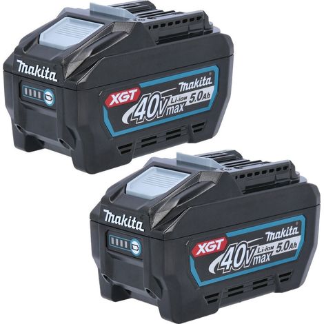 Makita BL4050F 191L47-8 40V Max Lithium Ion Li-ion 5.0Ah XGT Battery BL4050 x 2 (1/5)
