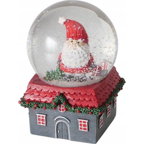 Bola de nieve boltze diseño casa colorida 10 cm