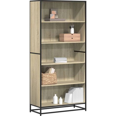 vidaXL Bibliothèque chêne sonoma 80,5x35x170,5 cm bois d'ingénierie (1/5)