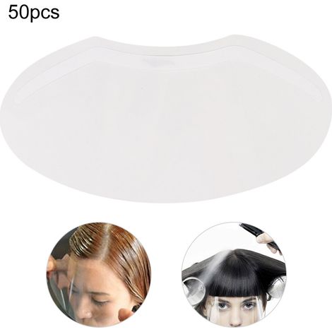 Masque facial transparent anti-éclaboussures pour coiffeurs - Lot de 50 pièces (1/5)