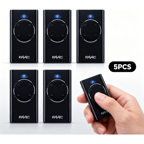 Télécommande FAAC XT4 868 SLH NOIR Pack de 5 - noir