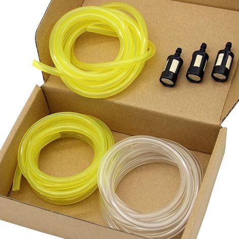 Jeu de 3 Durites de Carburant - Diamètre Intérieur x Extérieur 2 x 3.5mm, 2.5 x 5mm, 3 x 5.5mm - Tuyau à Huile, Essence PVC et Eau (1.5m) (1/5)