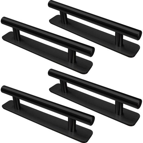 Selbstklebender Möbelgriff 128 mm – Edelstahl SUS304 – 4er-Pack – Einfache Montage auf glatten Oberflächen (1/5)