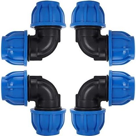 Coude PE - Raccord Plastique Égal Pour Tuyau Polyéthylène - Ø 25 mm - Pour Installation Eau Potable - 1 Pièce (1/5)
