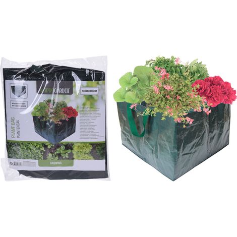 BORSA PORTA PIANTE CON 4 SCOMPARTI 50X50CX30CM ACCESSORI GIARDINAGGIO ESTERNO