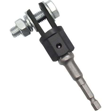 Scherenwagenheberadapter für die Verwendung mit einem 1/2"-Schlagschrauber, robuster und langlebiger Wagenheberadapter, universell für Pkw, Lkw, Wohnwagen und Anhänger (1/4)