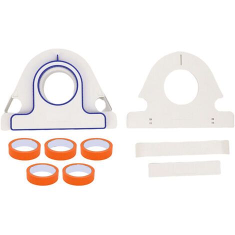 QORVA- Applicateur de ruban de peinture de masquage et ensemble portable de 5 rouleaux orange pour la finition des murs et des sols