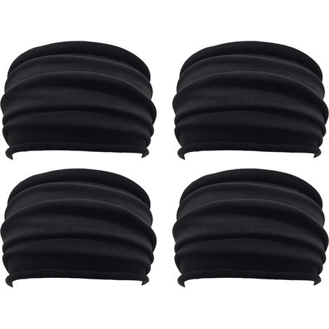Bandeau, bandeaux larges pour femmes, bandeaux anti-transpiration tendance et bandeaux de sport épais pour la course, le yoga et l'entraînement. (1/5)