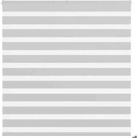 4014426 Store zèbre gris clair largeur du tissu 140,9 cm polyester (1/5)