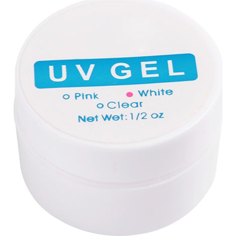 Ciment blanc pour extension ongles UV gel builder colle cristal séchage rapide manucure (1/5)