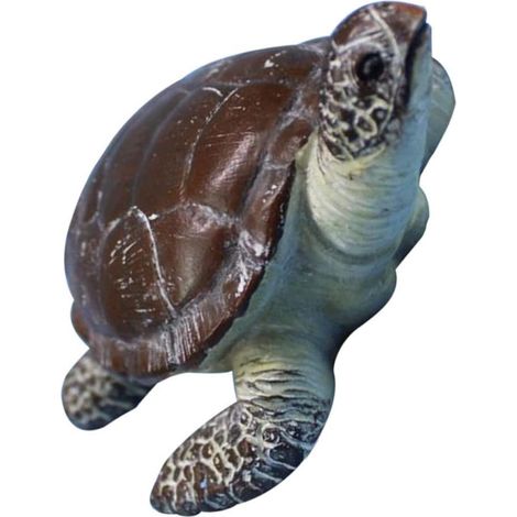 Resin Sea Turtle Figurine, 1 Piece, Aquarium Decoration (1/5)