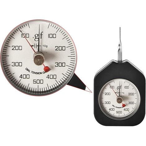 Jauge de force numérique Type de compteur de pression de tension portable Force analogique 30G 50G 100G 150G 300G 500G Tensiomètre à double pointeur Dynamomètre de haute précision à pression ( Color : (1/5)