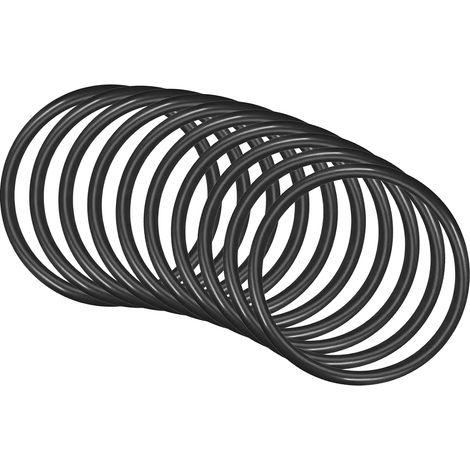 60x52x4mm Nitrile Rubber O-Rings 10 Pieces Round Black (1/5)