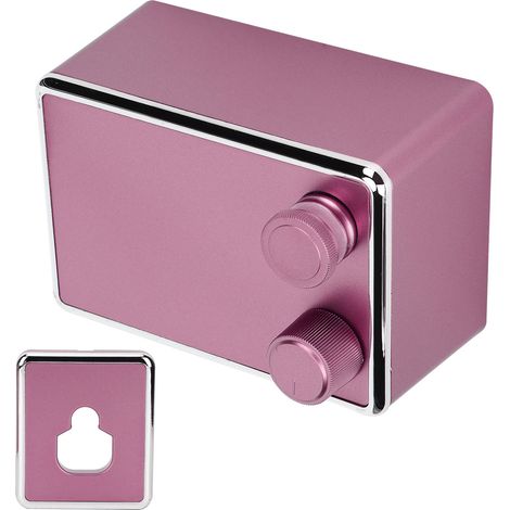 Einziehbare Wäscheleine zur Wandmontage, robuster Wäscheständer aus Edelstahl für den Innenbereich, ideal für Balkon und Balkon (rosa) (1/5)