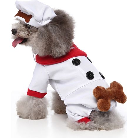 Vêtement chaud pour animal de compagnie : un ensemble bonnet de Noël confortable et élégant, adapté aux petits chiens. Taille S. (1/5)
