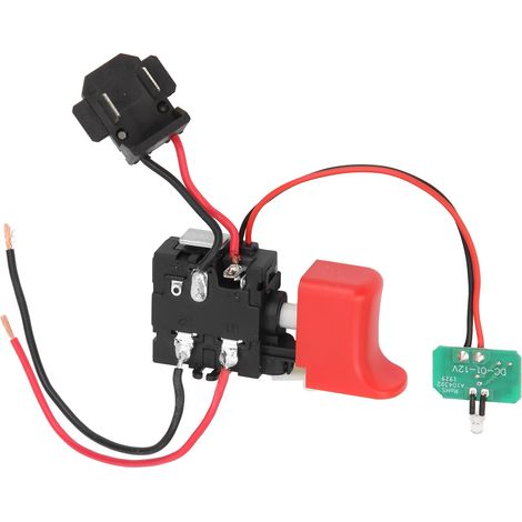 Interrupteur de Remplacement DCJZ1201 pour Perceuse Électrique, Pièce de Rechange (1/5)