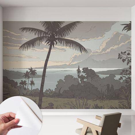 Carta da parati autoadesiva - Fotomurale adesivo - design elegante - stile moderno - Paesaggio esotico 152x104 cm (1/5)