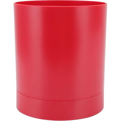 Porte-Ustensiles, Pot à Ustensiles Rotatif à 360 Degrés, Organisateur D'ustensiles Robuste avec Base Lestée pour Décoration de Cuisine de Ferme Moderne, Caddie de Rangement (rouge) (1/5)