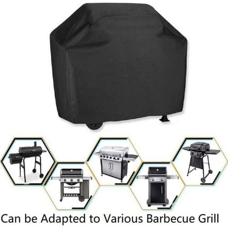 1 Housse de protection barbecue, Imperméable, Anti-UV, Tissu Oxford 210D, Pour jardin terrasse balcon (1/5)